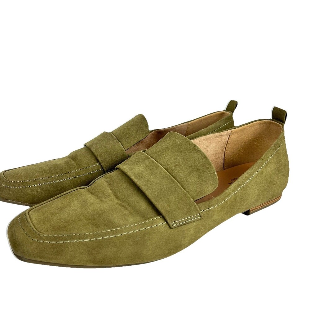 Cushionaire Gramercy Loafers Olive Green Slip On Women Size 11 - Picture 9 of 12